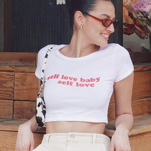Self Love Crop Tee The New Wave NYC  The New Wave NYC is an independent latino brand